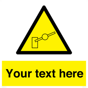 Custom warning barrier